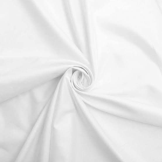 White and solid dyed fabric
