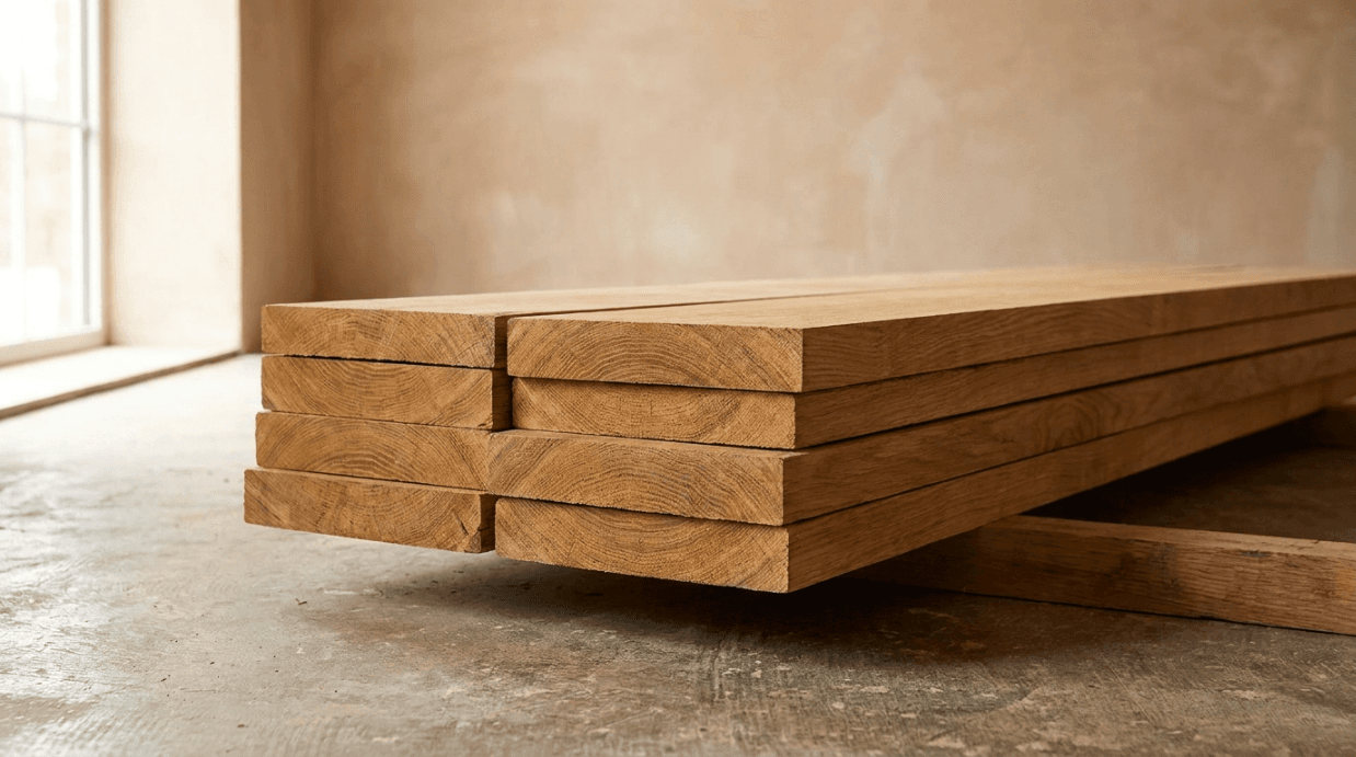Oak wood grain surface