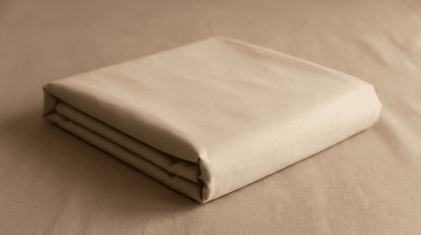 Crisp polycotton bed sheet