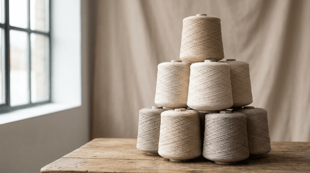 Polyester cotton blend yarn